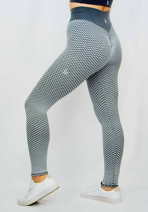 Tasgal Weave Scrunch Legging - Grey